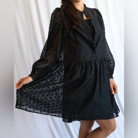 Sheer H&M Polka Dot Dress - Picture 5 of 7